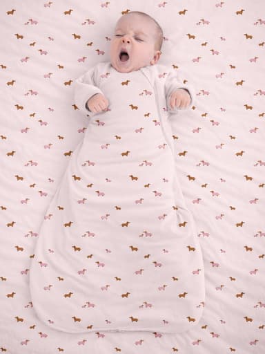 Long Sleeve Transitional Swaddle Sack - Girl Dog / 2.5 TOG