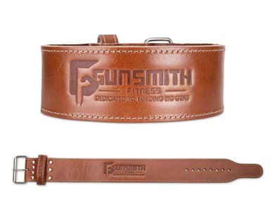 Clearance - Apex 4 Inch Brown Powerlifting Single Prong Belt