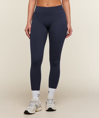 Gymshark Whitney Mid-Rise Leggings - Heavy Blue
