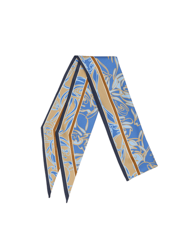 Silk Wrap Scarf | Floral Frame/None