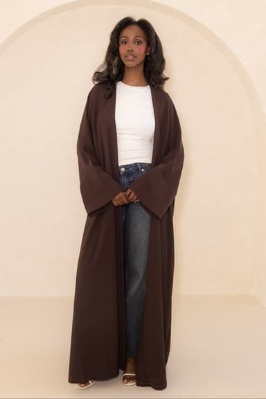 Espresso Open Abaya