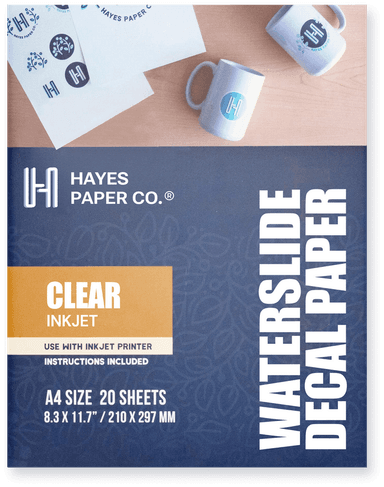 Clear Inkjet Waterslide Decal Paper