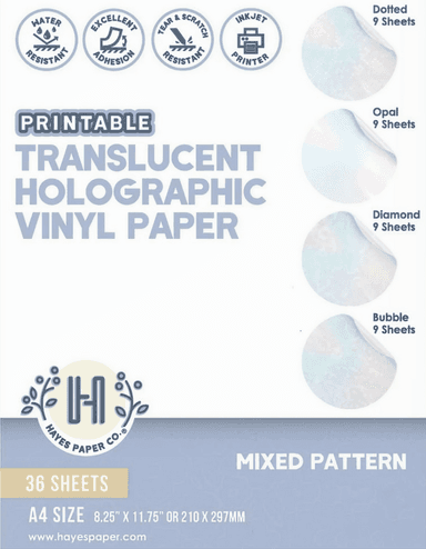 Translucent Holographic Vinyl Paper