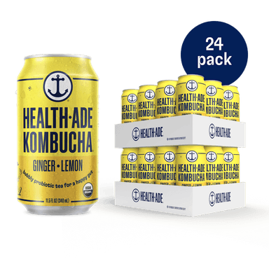Ginger-Lemon Kombucha in Cans (24 pack)