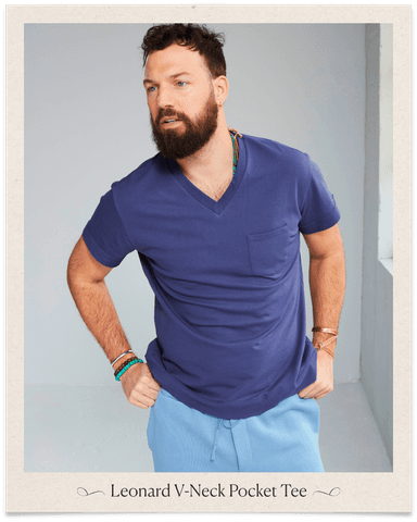 The Leonard V-Neck Pocket Tee