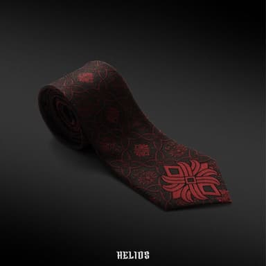 Black Tri-Crest Tie