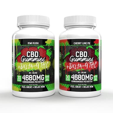 30ct CBD + Delta 9 Gummies