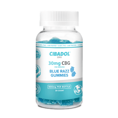 Cibadol Zero 900mg CBG Gummies – Blue Razz
