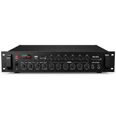 Herdio 6-Zone 70V Commercial Bluetooth Amplifier | 180W–1000W