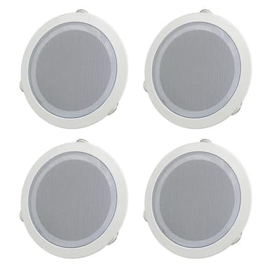 Herdio 6" 70V Commercial Ceiling Speakers | White 4-Pack