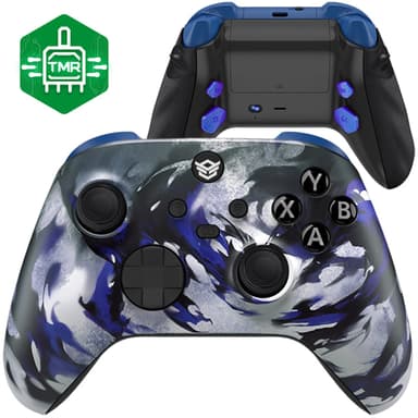 HEXGAMING ADVANCE Controller with TMR Joysticks & Adjustable Triggers for XBOX, PC, Mobile - Shadow Magic