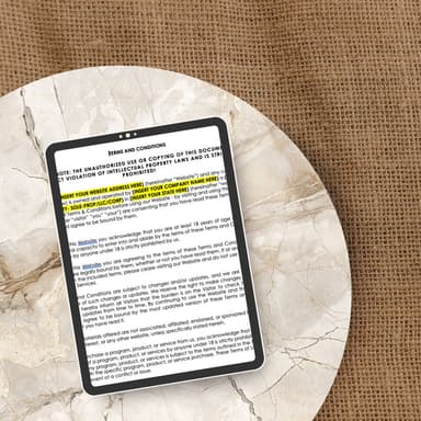 Website Documents and Client Agreement for Wedding & Event Vendors