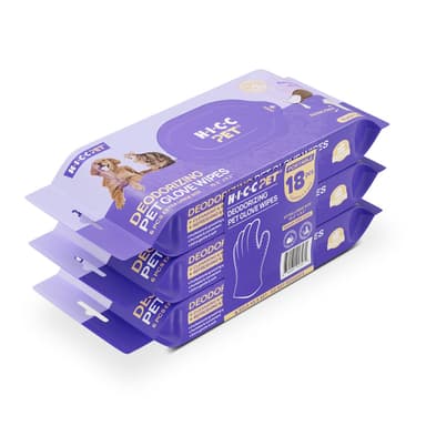 Travel-Size Deodorizing Glove Wipes For Dogs & Cats