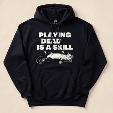Playing Dead Possum Hoodie