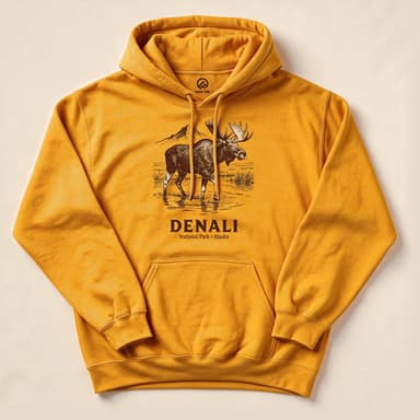 Denali National Park Moose Hoodie
