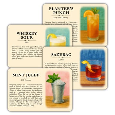 History By The Glass: The Origins of Classic Cocktails (1806–1919)