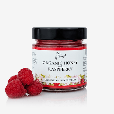 Organic Honey with Raspberry