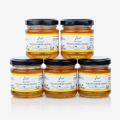 Organic Wildflower Honey – 120g Small Jar Bundle (5 & 10 Pack)