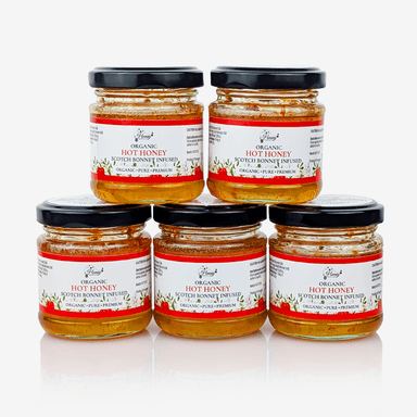 Organic Hot Honey 120g Small Jar Bundle (5 & 10 Pack)