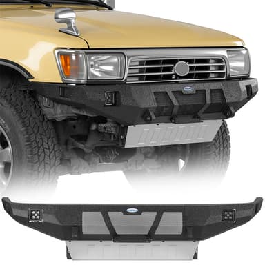 Full-Width Front Bumper w/ Skid Plate for 1990-1995 Toyota 4Runner - Hooke Road