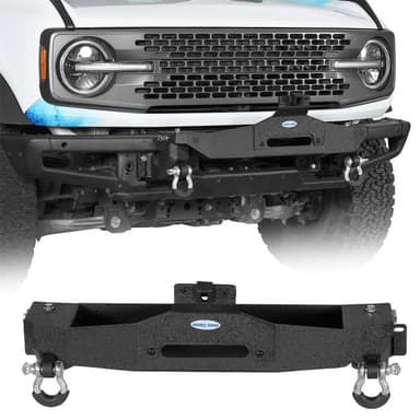 Winch Plate Mount for 21-26 Ford Bronco w/ Steel Modular Bumper(Excluding Bronco Sport & Raptor, Everglades, Black Diamond) - Hooke Road