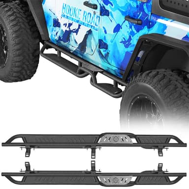 Two-Stair Side Step w/ Non-slip Pads (18-26 Jeep Wrangler JL 4-Door) - Hooke Road