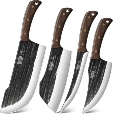 4-Piece Butcher Knife Set