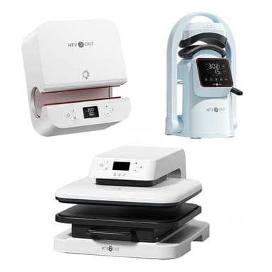 [Machine Bundle] HTVRONT Auto Heat Press + HTVRONT Tumbler Heat Press + HTVRONT A300 Auto Hat Heat Press