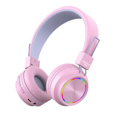 SafeSound Tech, Colorful LED Lights, 25H Playtime, Bluetooth 5.4, Type C Fast Charging, Safe Volume