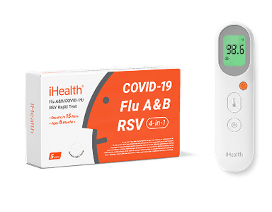 4-in-1 (5 Tests) and PT9S No-Touch Thermometer Bundle