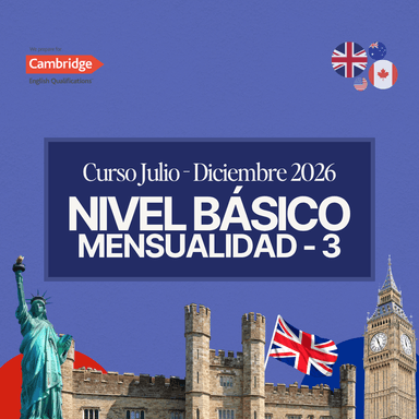Curso Nivel A1 - A2 / Tercer mensualidad