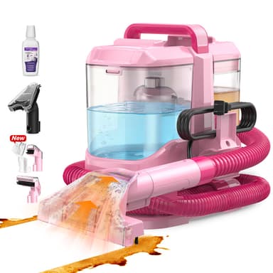 Upholstery Carpet Vacuum Cleaner, 18KPa Suction Spot Cleaning Machine for Pet Stains, Carpets, Sofa, Car Seats, Mattress, with 3 Multipurpose Cleaning Tools, 6'