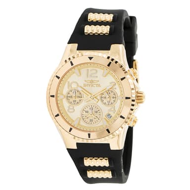 Invicta BLU Sculvaris Women's Watch - 39mm, Gold, Black (36909)
