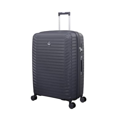 Continuous 30" Hardside Checked 8 Wheel Expandable Spinner (Warm Charcoal)