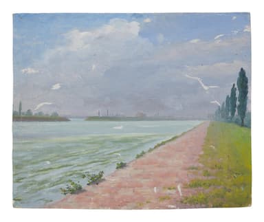 Vintage French Landscape Canvas