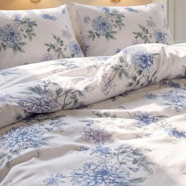 Indigo Bloom Duvet Cover Set