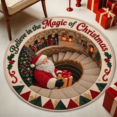 Believe in the Magic of Christmas |  Round Rug