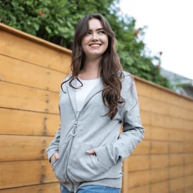 HoodEase®: The Magnetic Zip-Up Hoodie for Women
