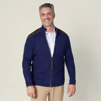 Signature Magnetic Zip-Up Sweater For Men