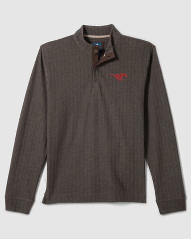 Southern Methodist University Cotton Blend Henley