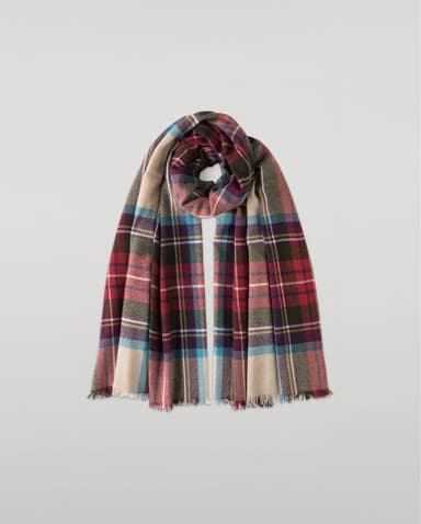 Hessian Dress Stewart Tartan Lightweight Cashmere Stole