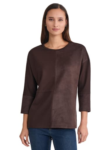 Plus Seam Detail Dolman Tunic, Serenity Knit Combo