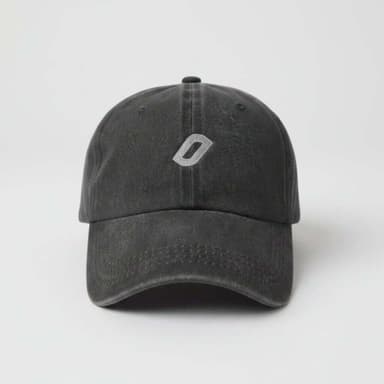 Stone Washed Baseball Hat - Slate Gray