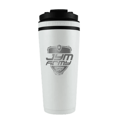 JYM Army Wage War Ice Shaker 26oz - White