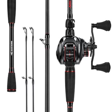 KastKing MaxSteel Twin-Tip Baitcaster Rod and Reel Combo