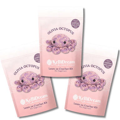Crochet with Me Olivia Octopus Bundle of 3