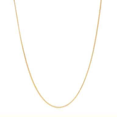 2mm Box Chain Necklace - 18K Gold Plated