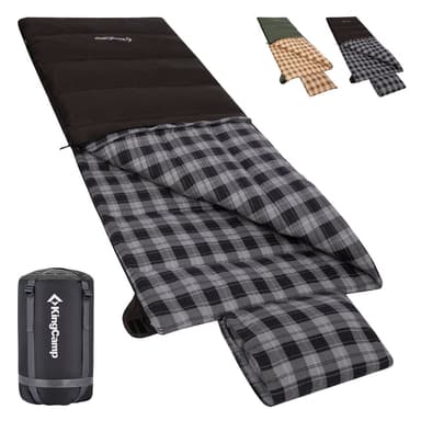 Trippy C Flannel Sleeping Bag with Pillow