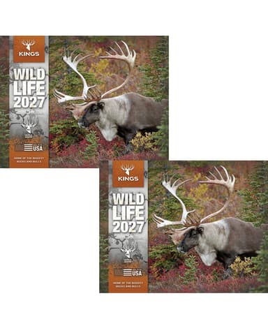 2027 Kings Wildlife Calendar TWIN PACK