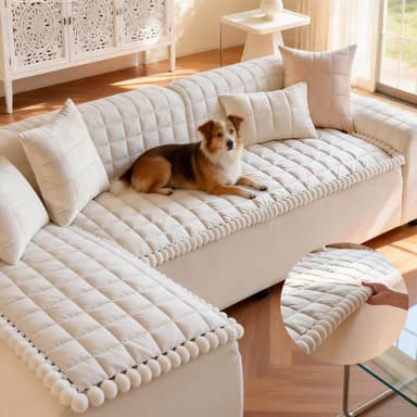 Thick Soft Velvet Couch Cover for Dogs ,Washable Non Slip Non Slip Pet Couch Covers